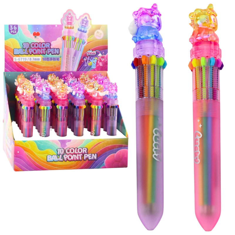 Automatické vícebarevné pero Unicorn pro děti 10v1