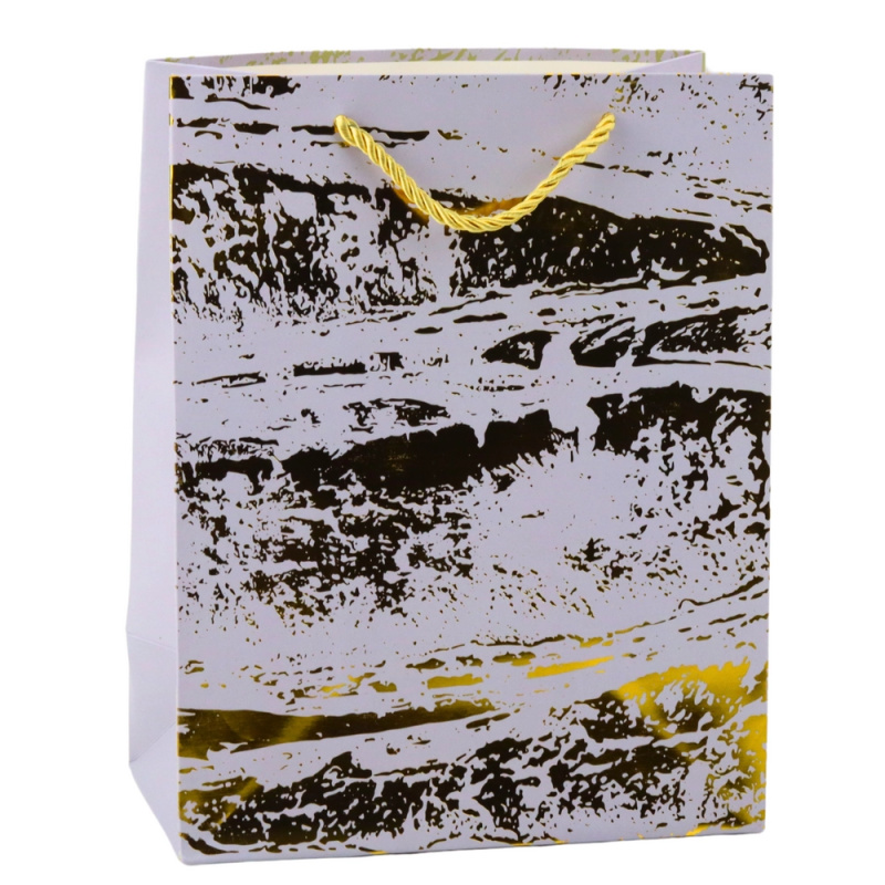 Elegantní dárková taška se zlatým zdobením 23 x 18 x 10 cm