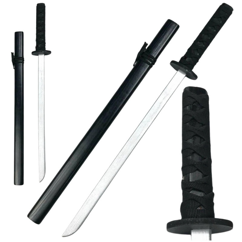 Dřevěná tréninková katana černá 70 cm