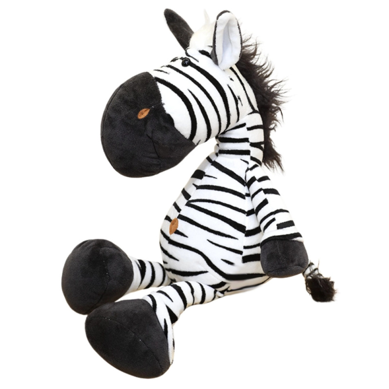 Plyšová hračka Zebra černobílá 25 cm