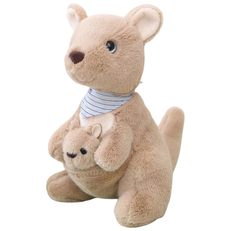 Plyšový Klokan s Mláďátkem 23 cm