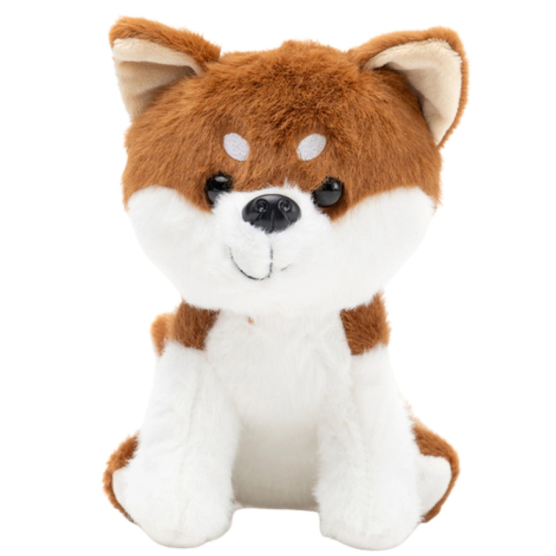 Plyšový pes Shiba Inu hnědo-bílý 20 cm