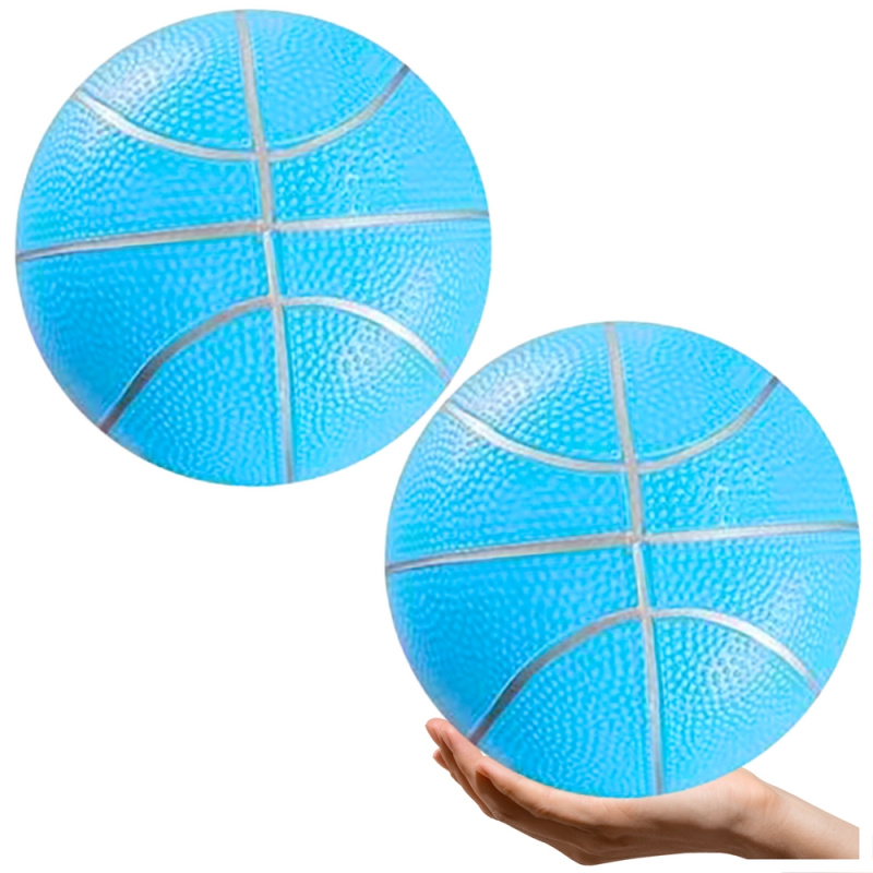 Pastelově modrý lehký gumový plážový míč 20 cm