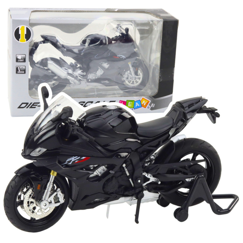 Sportovní motocykl kovový černý