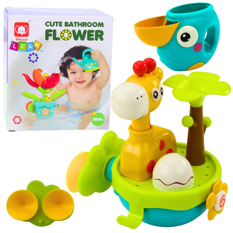 Barevná hračka do koupele - žirafa