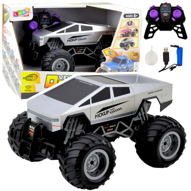 Zdalně řízené terénní auto Off-Road RC 1:16 stříbrné
