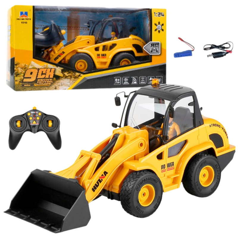 Zdalně ovládaný nakladač a buldozer Huina 1:24