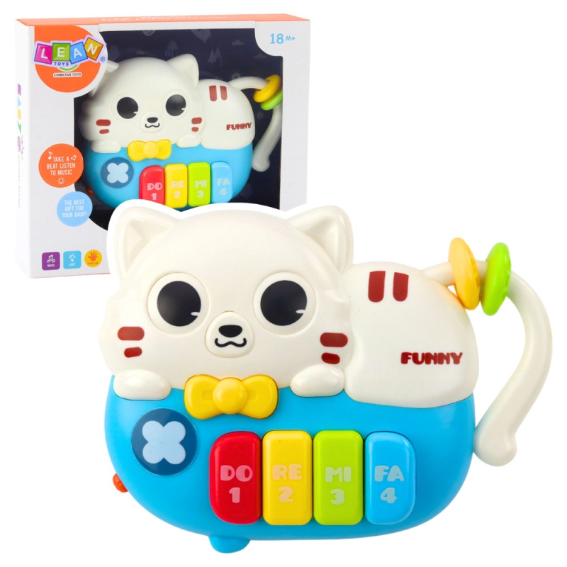 Mini pianko kočka s efekty světla a zvuku