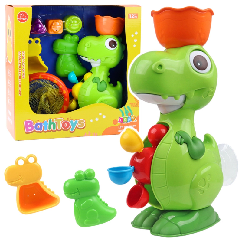 Sada koupelových hraček Dino s mlýnkem