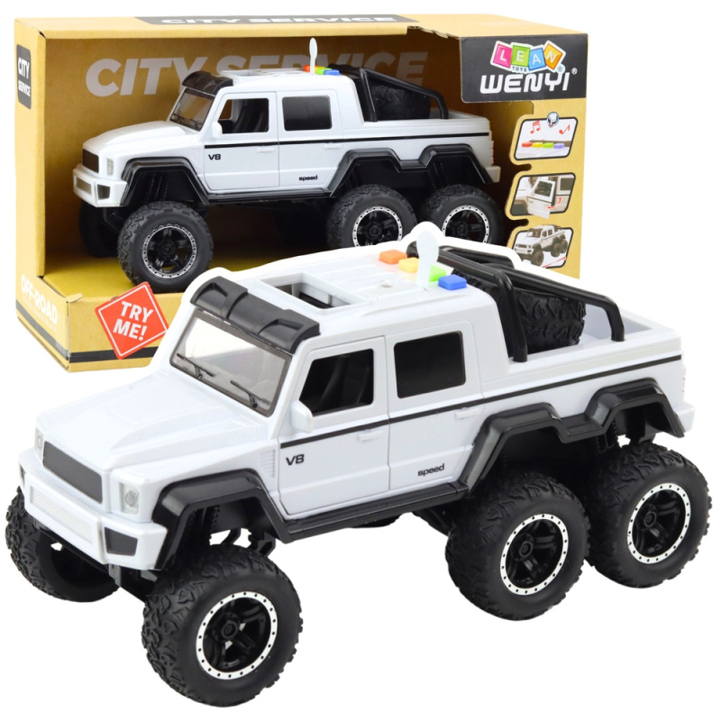 Terenní auto Pickup s třením, světly a zvuky
