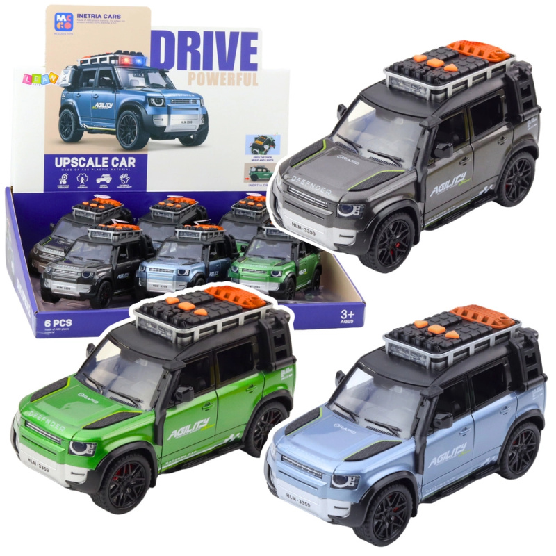 Terénní Auto s Pohonem Otevírací Dveře Světla Zvuky Mix