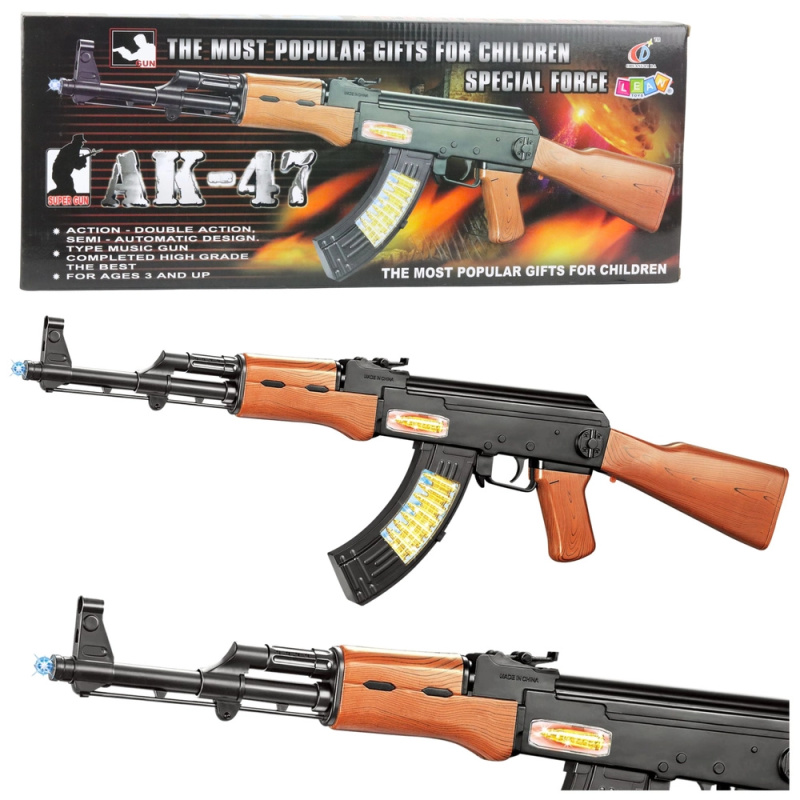 Dětská hračka AK‑47 se světly a zvuky 68,5 cm