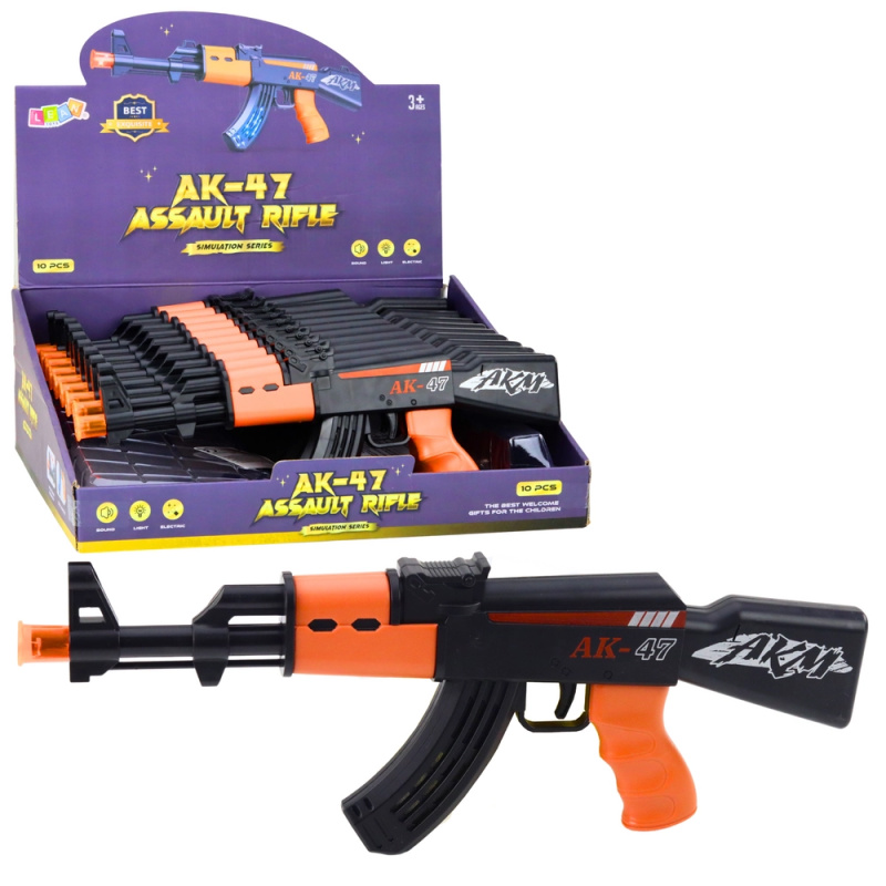 Dětská hračka puška AK47 se světly a zvuky
