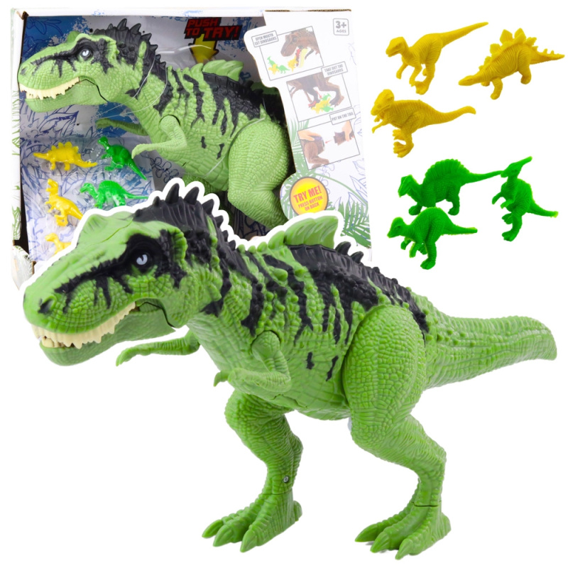 Sada dinosauří hračka se zvukem a mini figurkami