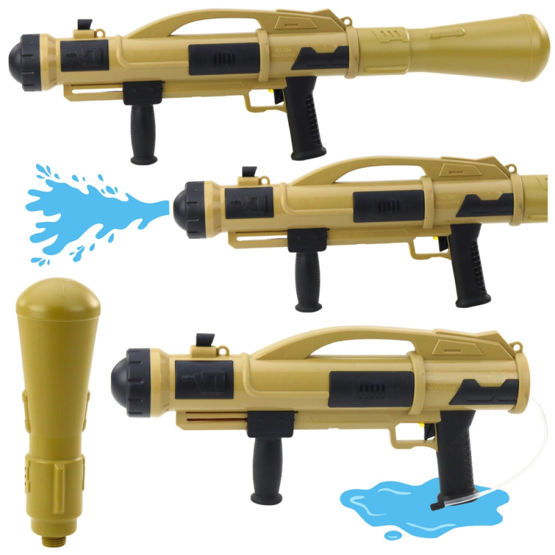 Vodní pistole Bazooka s pumpou 73 cm béžová