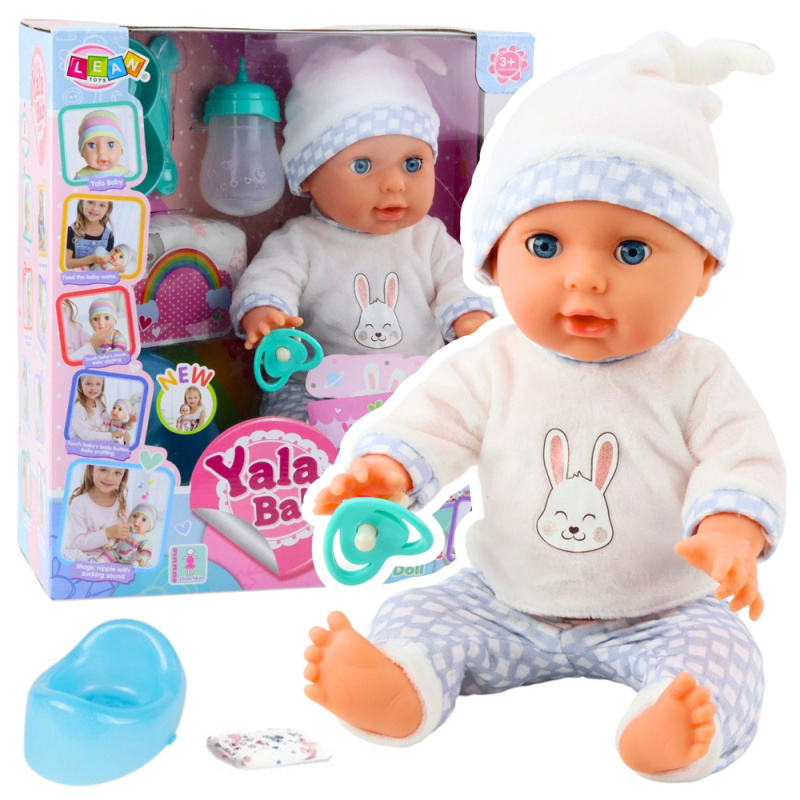 Lalka miminko čůrací s příslušenstvím a zvuky