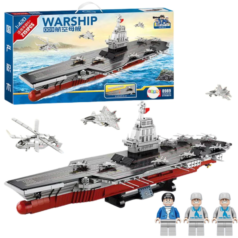 Konstrukční stavebnice válečný letadlový nosič WARSHIP 003 1:420, 2151 dílků