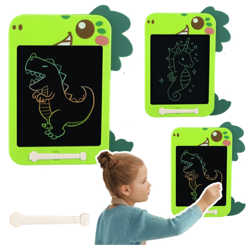 Tablet na kreslení LCD Dinozaur zelený