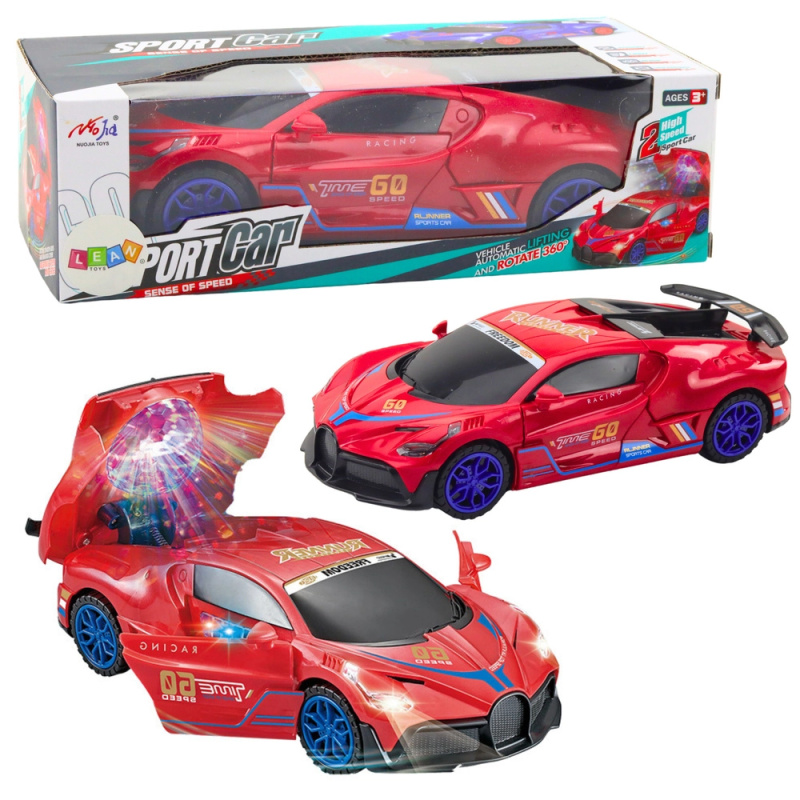 Interaktivní sportovní auto s LED a zvukovými efekty