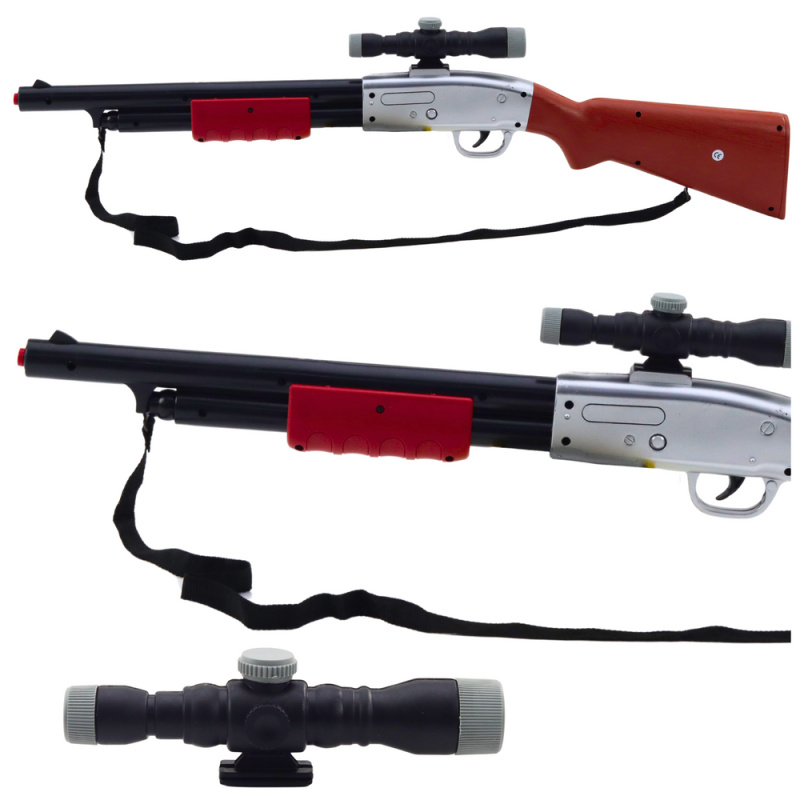 Dětská puška s dalekohledem a zvukovými efekty