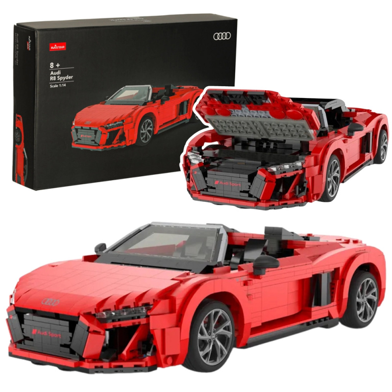 Konstrukční stavebnice Auto RC 1:14 Audi R8 Spyder 1440 dílků