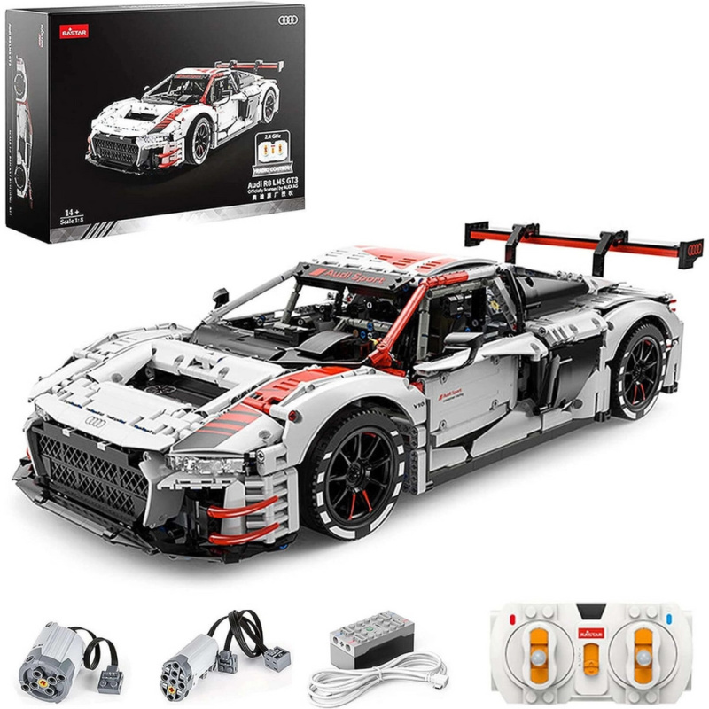 Stavebnice RC Auto Audi R8 1:8 od Rastar s 3322 Dílky