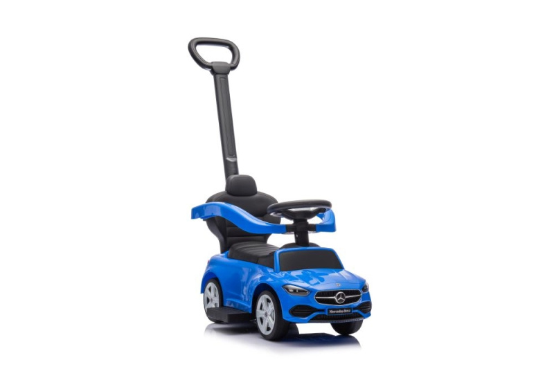 Odrážedlo s posuvnou rukojetí Mercedes 3v1 Modré