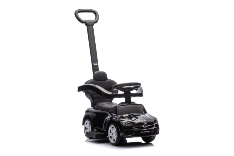 Dětské odrážedlo s rukojetí Mercedes 3v1 černé