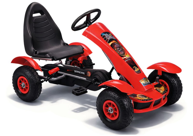 Gokart na pedály červený