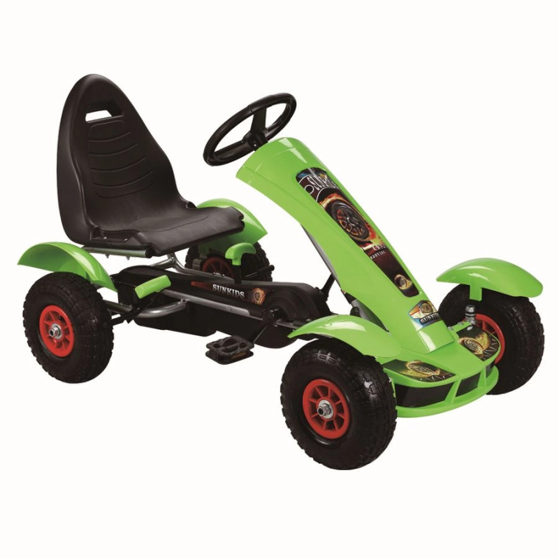 Gokart na pedály zelený