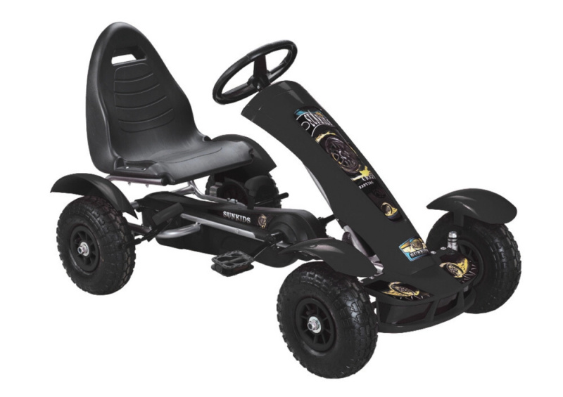 Gokart na pedály černý