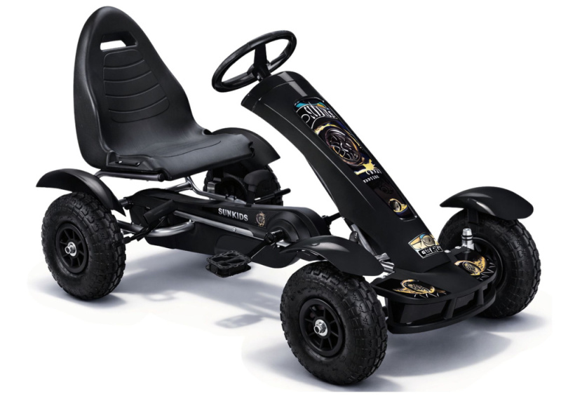 Gokart na pedály černý
