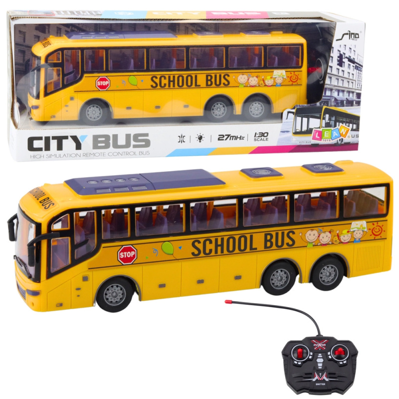 Závodní žlutý školní autobus RC 1:30 s dálkovým ovládáním