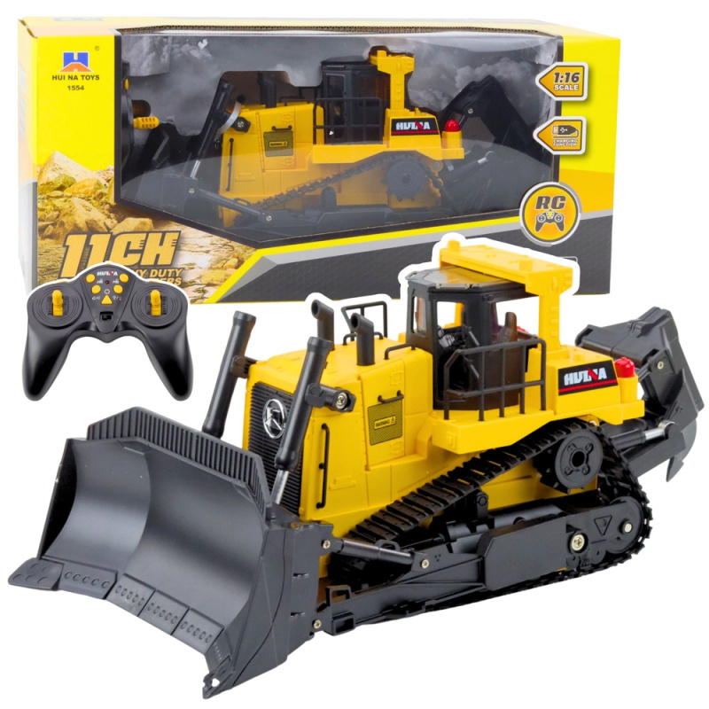 RC buldozer HUI NA 1:16 se světly a zvuky