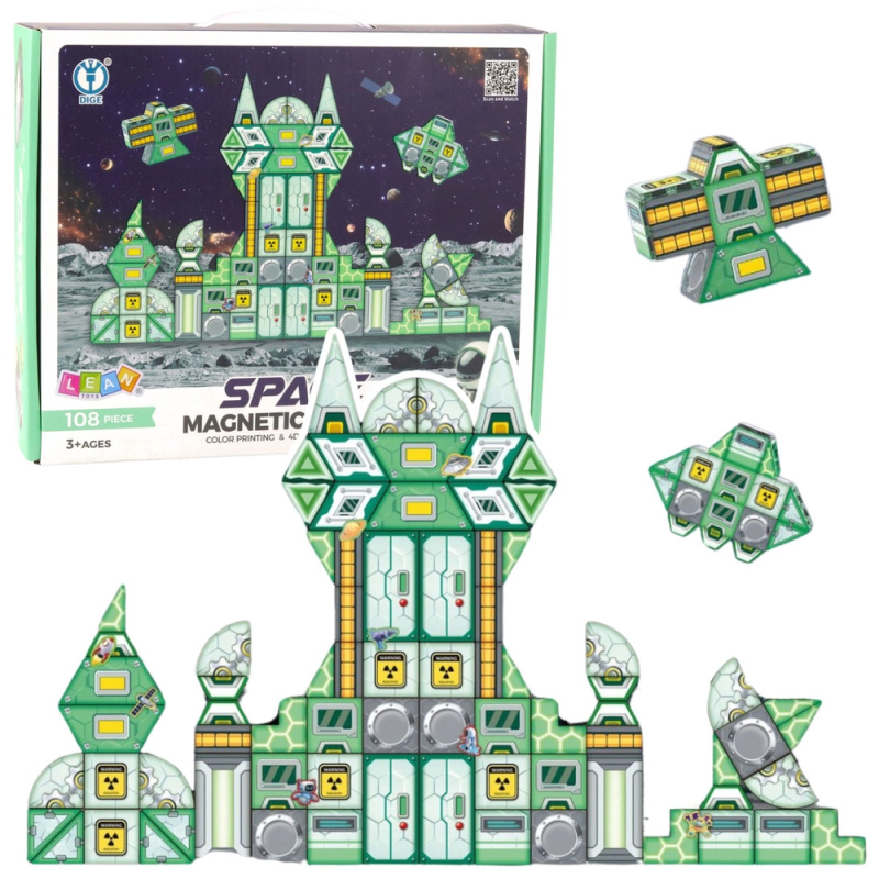 Magnetické stavebnice Kosmos Stanice 108 ks