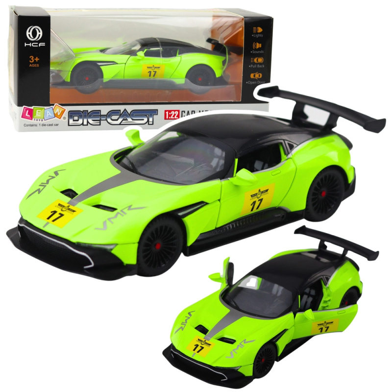 sportovní auto 1:22 se světly, zvuky a pohonem na setrvačník