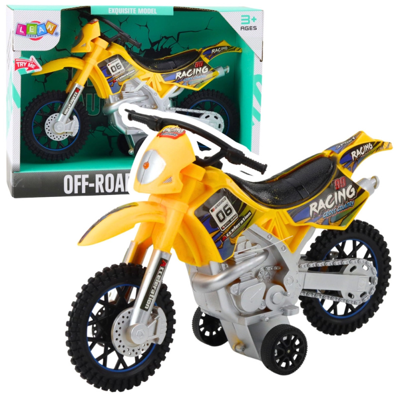 Motorcrossová hračka off-road žlutá se světly a zvuky