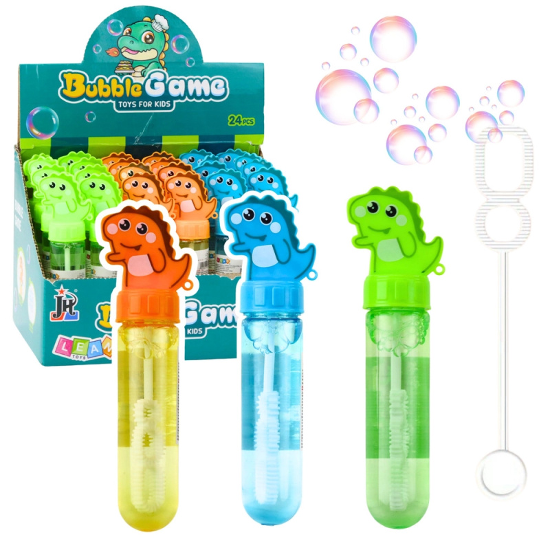 Bublifuk Dinozaur s Třemi Otvory Mix Barev 30ml