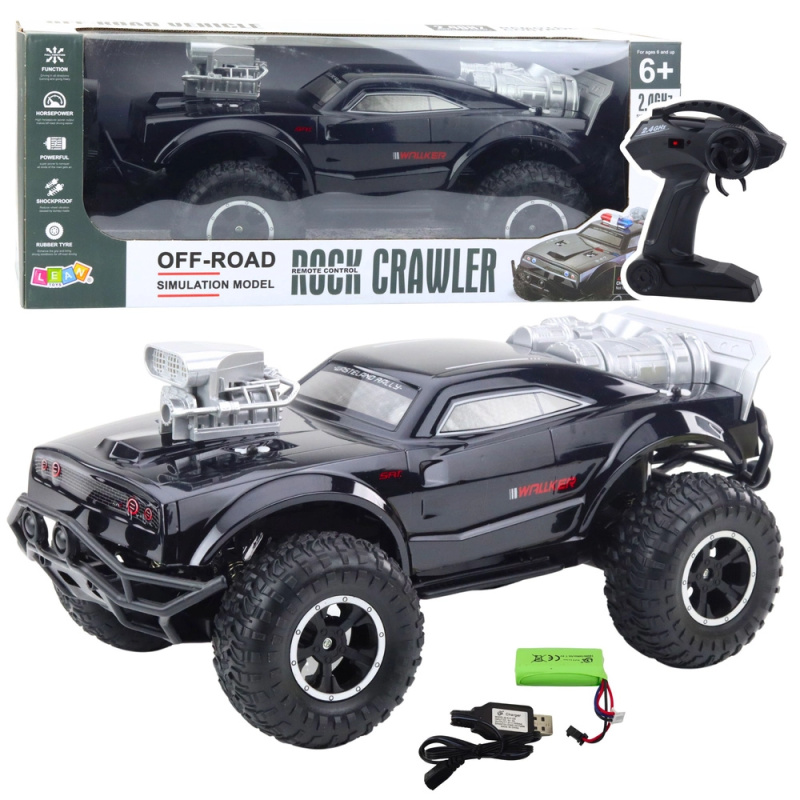 Velké RC terénní sportovní auto 1:8 – černé