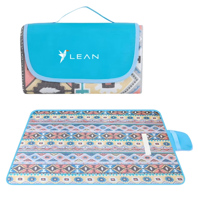 Pikniková plážová deka skládací vzory LEAN 200 x 200 cm