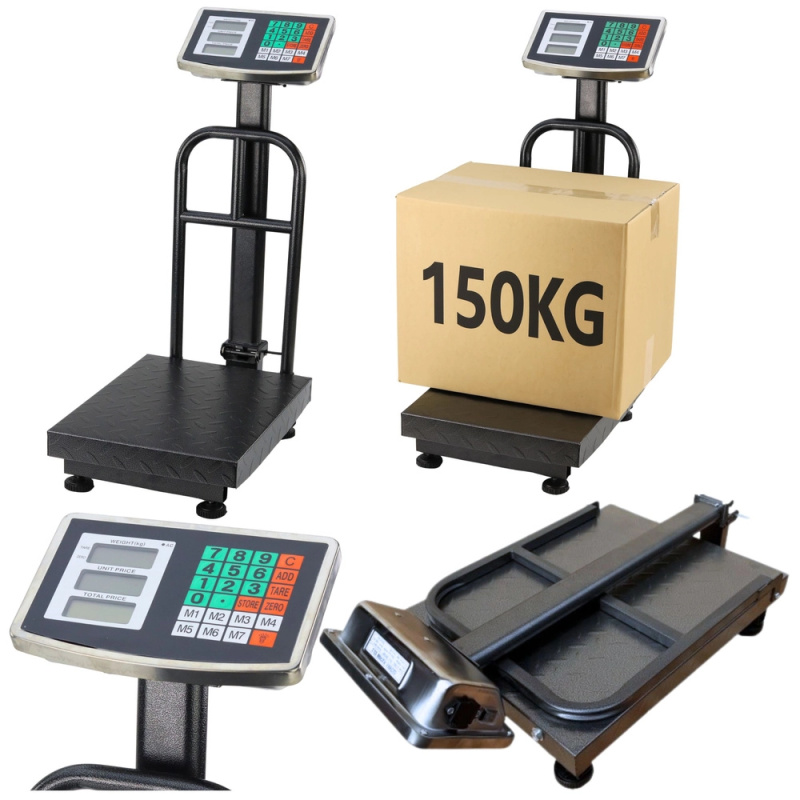 Elektronická váha platformová s LCD displejem a přesností 150kg 20g
