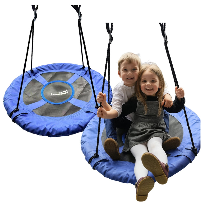 Zahradní houpačka hnízdo pro děti modrá 80 cm