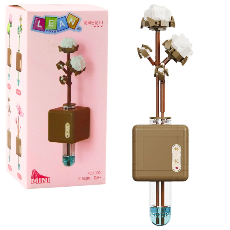 Stavebnice Květ Bavlny ve Skleničce 392 dílků