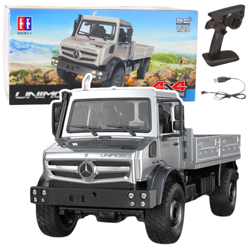 rc terénní auto mercedes-benz unimog 4x4 v měřítku 1:20