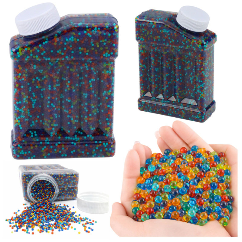 Hydrogelové vodní kuličky do pistolí, mix barev, 50 000 ks, 7–8 mm