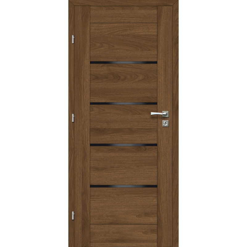 Voster Rámové falcové interiérové dveře VINCI 10 NERO 3D.f. ořech Palermo 60 L