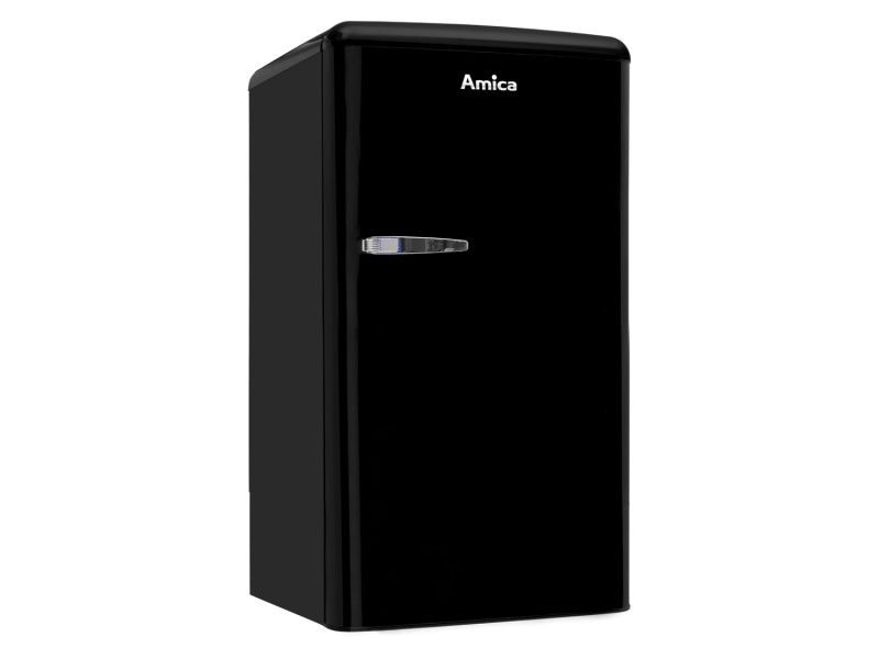 Amica Chladnička s mrazničkou KSR 361 105 (černá)