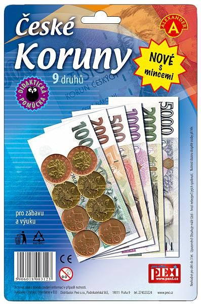 Alexander peníze ČESKÉ KORUNY