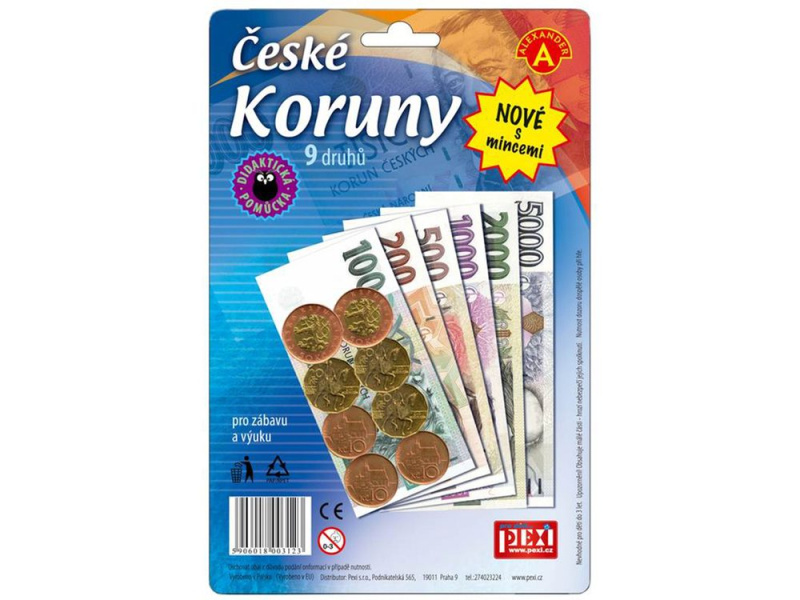 Alexander peníze ČESKÉ KORUNY
