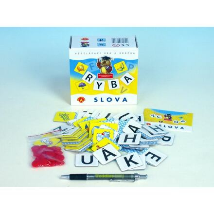 Slova didaktická společenská hra v krabičce 13,5x12,5x6cm